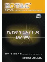 Zotac INTEL SERIES NM10-ITX-A-E Series User Manual предпросмотр