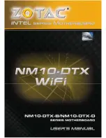 Zotac NM10-DTX WiFi User Manual preview