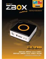 Предварительный просмотр 1 страницы Zotac ZBOX nano VDO1 PLUS User Manual