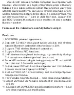 Preview for 2 page of Zoweetek ZW-H6 User Manual