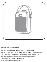 Предварительный просмотр 12 страницы Zoweetek ZW-H6 User Manual