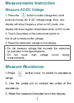 Preview for 11 page of ZOYI ZT-922 User Manual