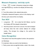 Preview for 14 page of ZOYI ZT-922 User Manual