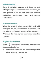 Preview for 16 page of ZOYI ZT-922 User Manual