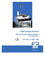 ZSK Automatic Bobbin Winder Operating Manual предпросмотр