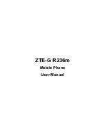 Предварительный просмотр 1 страницы ZTE-G R236m User Manual