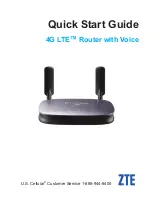 Preview for 1 page of Zte 4G LTERouter with Voice Quick Start Manual