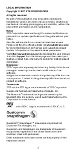 Preview for 2 page of Zte 602ZT Quick Start Manual