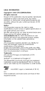 Preview for 2 page of Zte 9047 Quick Start Manual