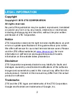 Preview for 2 page of Zte A1 Quick Start Manual