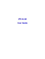 Zte A110 User Manual preview