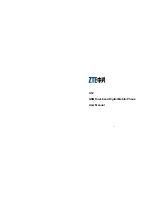 Zte A12 User Manual preview