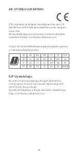 Preview for 48 page of Zte A2023PG Quick Start Manual