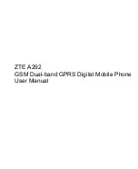 Zte A292 User Manual предпросмотр