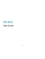 Предварительный просмотр 2 страницы Zte AC30 User Manual