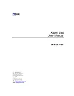 Zte Alarm Box User Manual preview