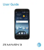 Zte AT&T Maven 3 User Manual предпросмотр