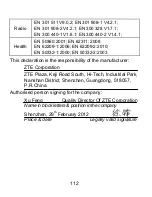 Preview for 112 page of Zte ATLAS W User Manual