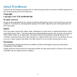 Preview for 2 page of Zte Avid 4 User Manual And Safety Information