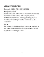 Preview for 2 page of Zte Avid 4G LTE User Manual