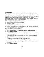 Preview for 22 page of Zte avid plus User Manual And Safety Information