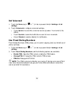 Preview for 52 page of Zte avid plus User Manual And Safety Information