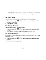 Preview for 54 page of Zte avid plus User Manual And Safety Information