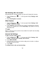 Preview for 55 page of Zte avid plus User Manual And Safety Information