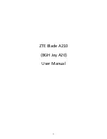 Zte Blade A210 User Manual preview