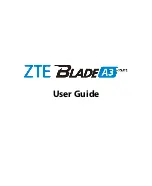 Предварительный просмотр 1 страницы Zte Blade A3 Prime User Manual