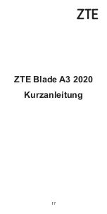 Preview for 19 page of Zte BLADE A3 Quick Start Manual