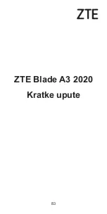 Preview for 85 page of Zte BLADE A3 Quick Start Manual