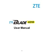 Zte BLADE A310 User Manual preview