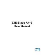 Zte Blade A410 User Manual предпросмотр