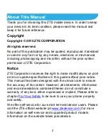 Preview for 2 page of Zte Blade A430 User Manual