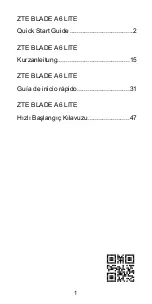 Preview for 3 page of Zte BLADE A6 LITE Quick Start Manual