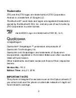 Preview for 3 page of Zte BLADE A6 MAX User Manual