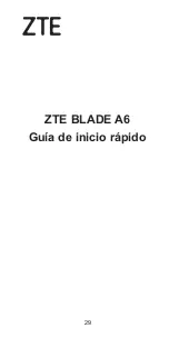 Предварительный просмотр 31 страницы Zte BLADE A6 Quick Start Manual