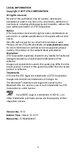 Preview for 2 page of Zte BLADE A612 Quick Start Manual