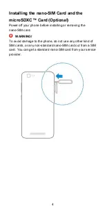 Preview for 4 page of Zte BLADE A612 Quick Start Manual