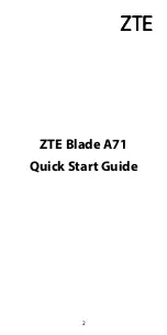 Preview for 4 page of Zte Blade A71 Quick Start Manual