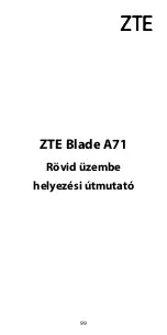 Preview for 101 page of Zte Blade A71 Quick Start Manual