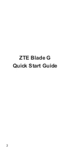 Preview for 2 page of Zte Blade G Quick Start Manual