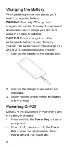 Preview for 8 page of Zte Blade G Quick Start Manual