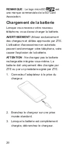 Preview for 20 page of Zte Blade G Quick Start Manual