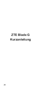 Preview for 26 page of Zte Blade G Quick Start Manual