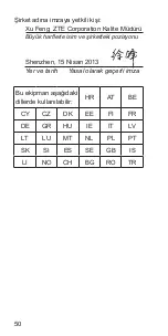 Preview for 50 page of Zte Blade G Quick Start Manual