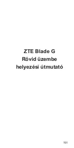 Preview for 101 page of Zte Blade G Quick Start Manual