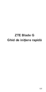 Preview for 137 page of Zte Blade G Quick Start Manual