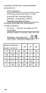 Preview for 148 page of Zte Blade G Quick Start Manual